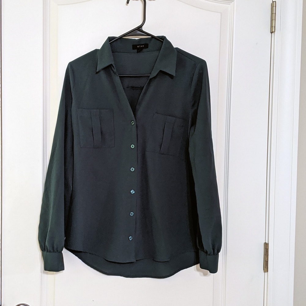 Forest Green Button Down Shirt